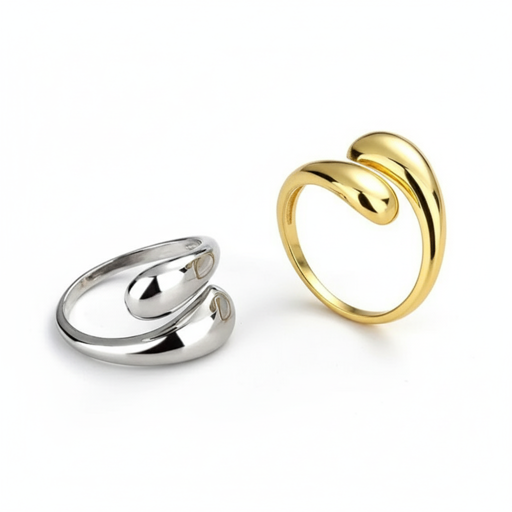 Anillo gota infinita 925 Plata-Zamcoro